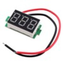 вольтметр зел. 2 провода 0,28дюйм