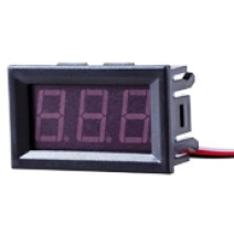 вольтметр зел. 2 провода в корпусе